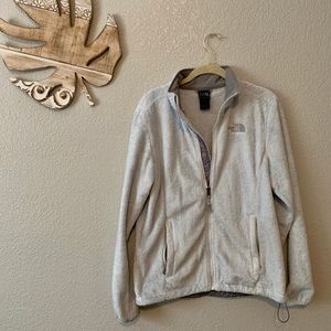 White Furry North Face Jacket